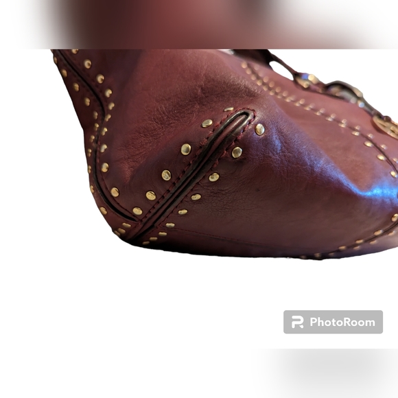 Michael Kors Uptown Astor Cinnabar Dark Red and matching wallet UGC - Picture 4 of 11